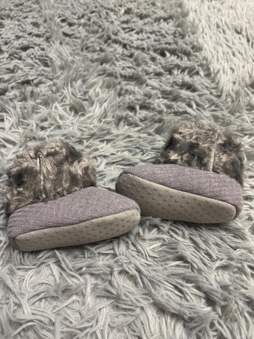 New Faux Fur Baby Booties